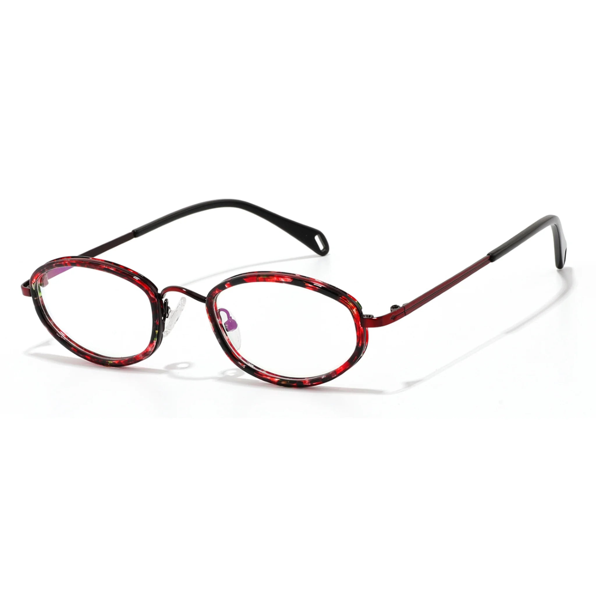 Oval Acetate & Metal Optical Frames JT-GL9049 - Joyiris Eyewear