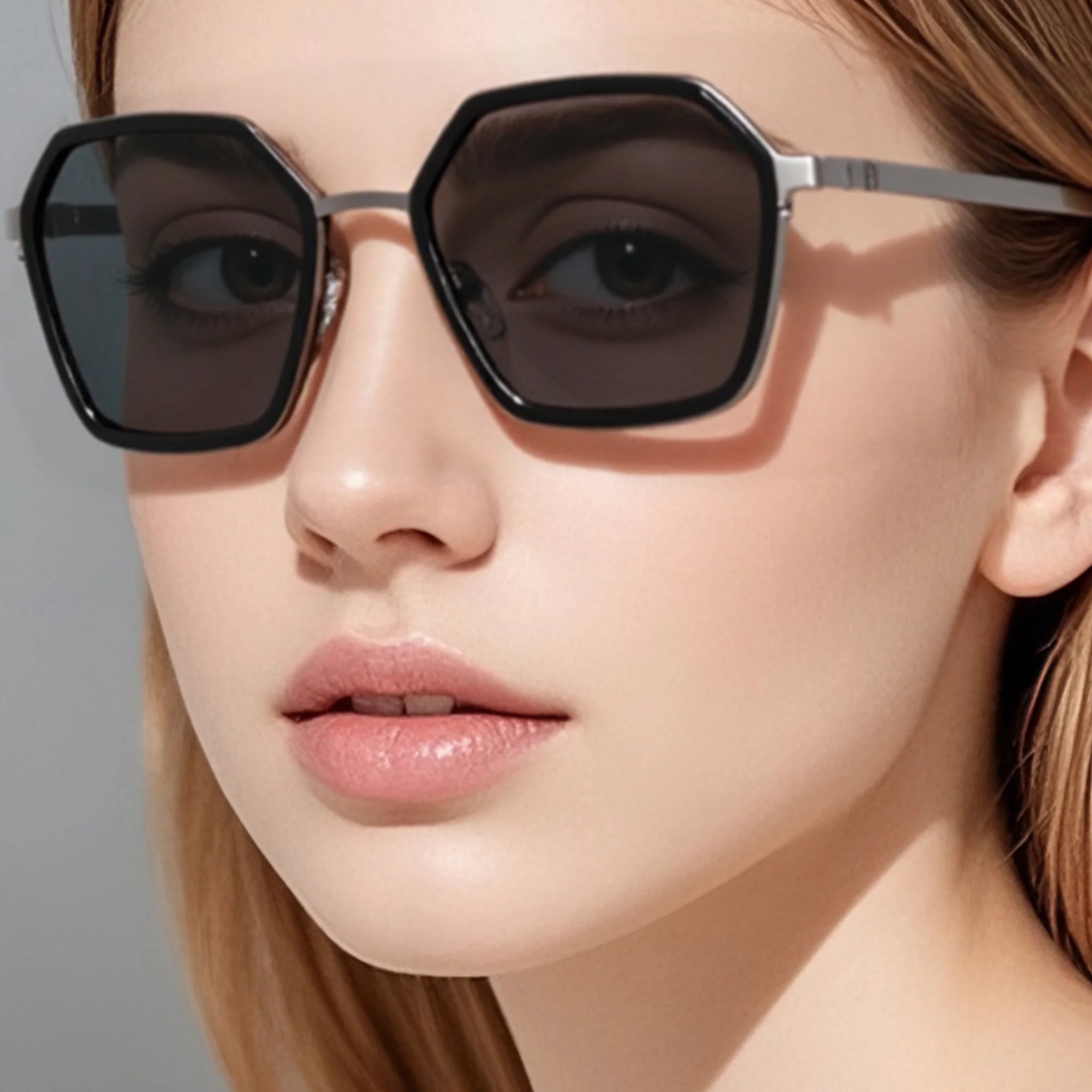 Square Acetate & Metal Sunglasses JT-GLT8629 - Joyiris Eyewear