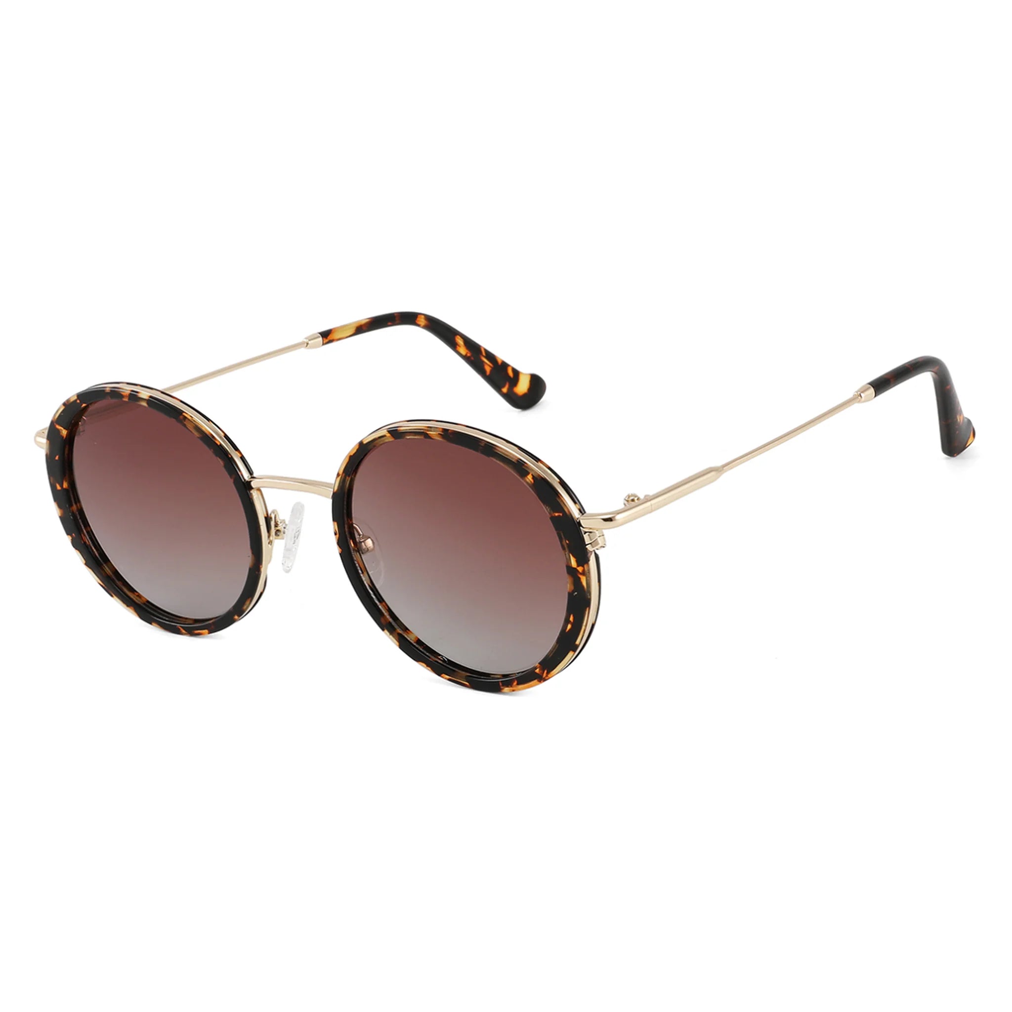 Round Acetate & Metal Sunglasses JT-GLT9090 - Joyiris Eyewear